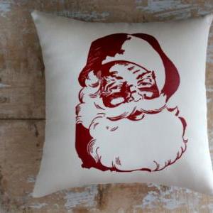 Christmas Pillow, Santa, Holiday Decoration,..