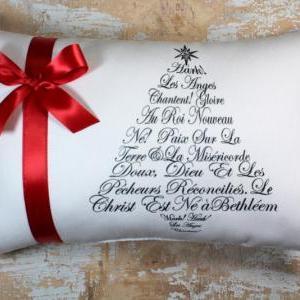 Christmas Pillow, Christmas Tree, French Christmas..