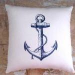 Nautical Pillow, Anchor, Beach, Ocean, Boat,..
