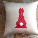 Easter Pillow, Bunny Pillow, Easter Decor, Cottage..